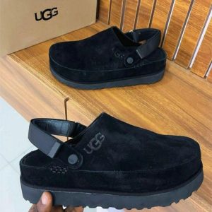 Premium Suede UGG slingback clogs