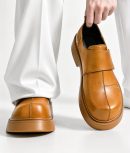 Premium leather monk-strap loafers